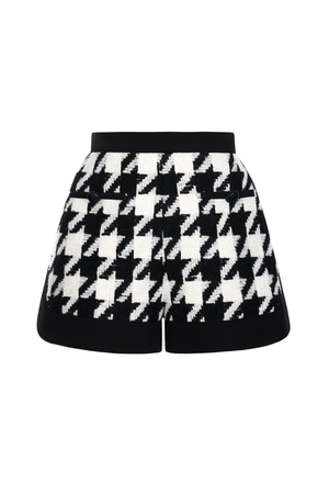 
            
                Load image into Gallery viewer, BLACK HOUNDSTOOTH SHORTS
            
        