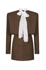 CHOCOLATE POWER MINI DRESS
