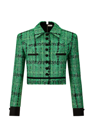 Green Tweed  Top