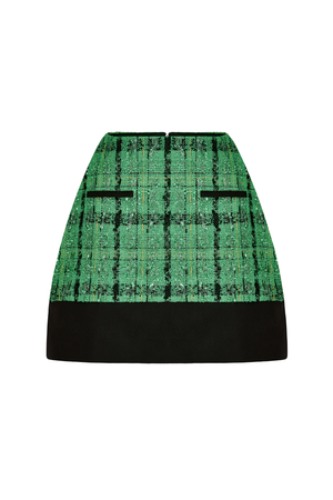 Green Tweed Skirt