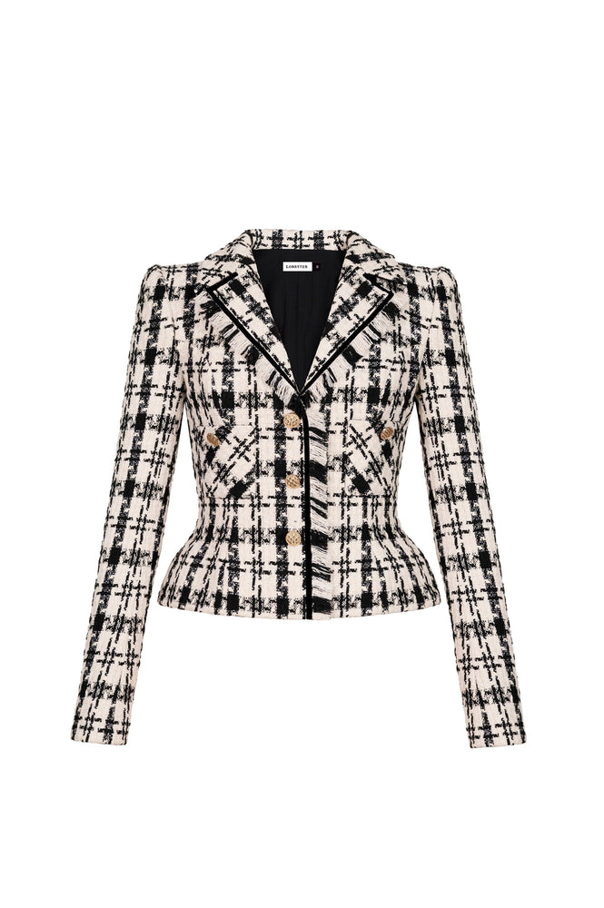 
            
                Load image into Gallery viewer, CLASSIC GINGHAM TAILORED JACKET
            
        