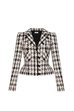 CLASSIC GINGHAM TAILORED JACKET