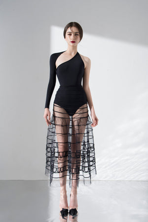 Pattern Midi Skirt