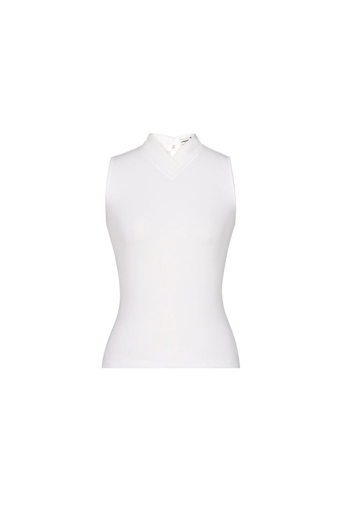 
            
                Load image into Gallery viewer, SLEEVELESS HIGH V-NECK TOP
            
        