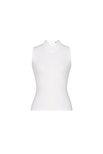 SLEEVELESS HIGH V-NECK TOP