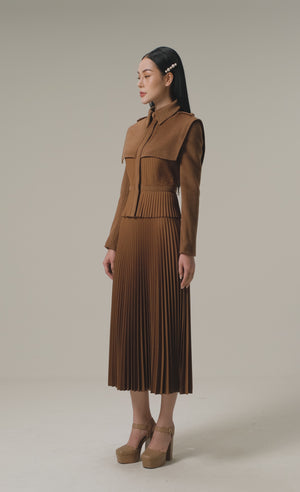 
            
                Load and play video in Gallery viewer, CHOCOLATE PLEAT SKIRT
            
        