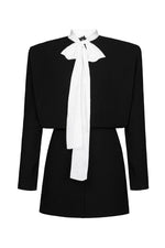 BLACK POWER MINI DRESS
