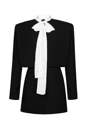 BLACK POWER MINI DRESS