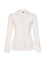 PERFECT IVORY DOUBLE-FACED WOOL & CASHMERE BLAZER