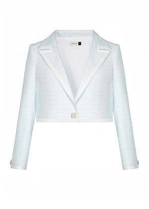 BABY BLUE TWEED JACKET