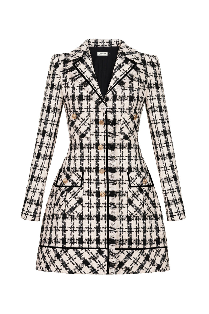 CLASSIC GINGHAM TAILORED DRESS