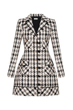 CLASSIC GINGHAM TAILORED DRESS