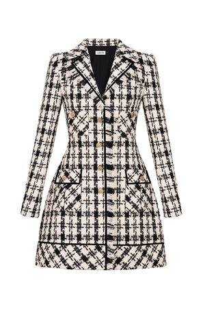 CLASSIC GINGHAM TAILORED DRESS