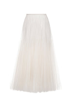IVORY TULE TRIANGLE SKIRT WITH LINING
