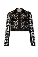 BLACK LACE TOP