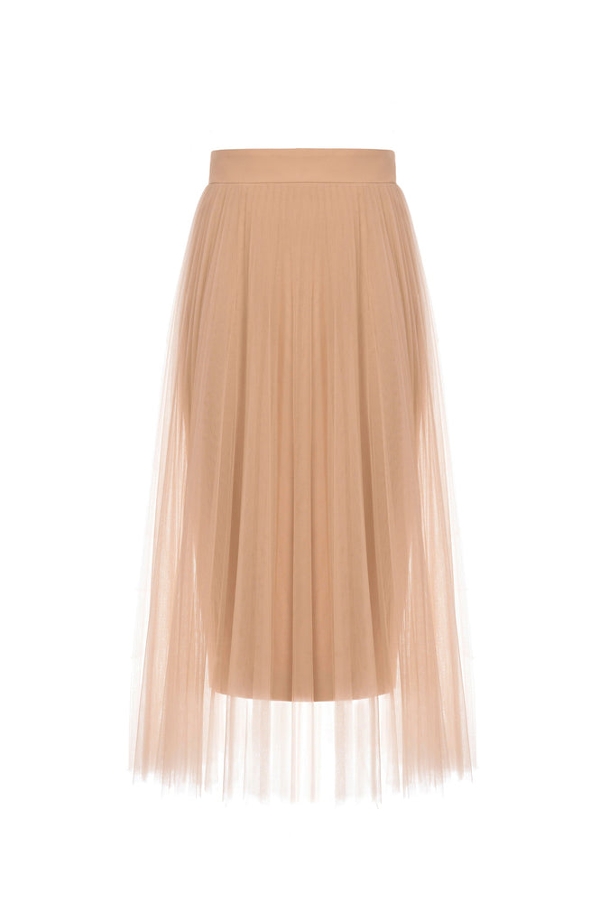 
            
                Load image into Gallery viewer, BEIGE PLEAT SKIRT
            
        