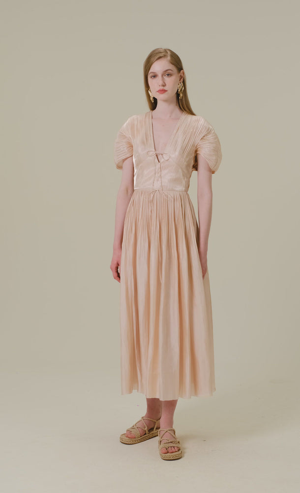 
            
                Load and play video in Gallery viewer, Sunshine Pleated Midi Dress
            
        