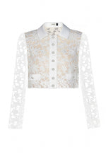 WHITE LACE TOP