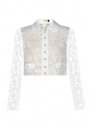 WHITE LACE TOP