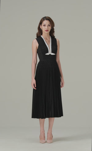 
            
                Load and play video in Gallery viewer, BLACK SMOCKED MIDI DRESS
            
        