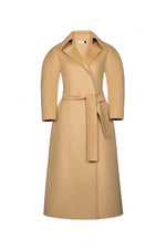 PERFECT CAMEL DOUBLE-FACED WOOL & CASHMERE TRENCH COAT