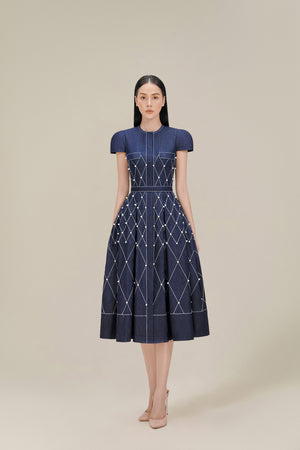 Denim Pearl Dress