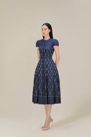 Denim Pearl Dress
