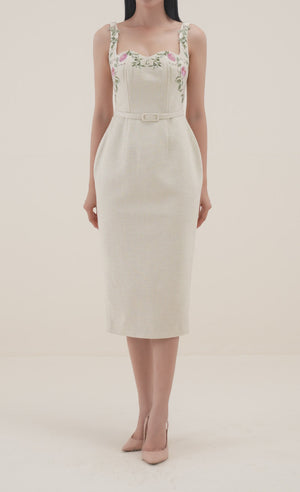 
            
                Load and play video in Gallery viewer, Embroidered Pencil Dress
            
        