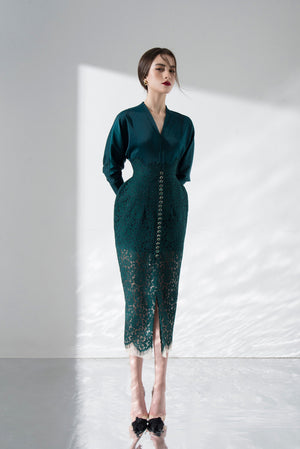 Emerald Lace Dress