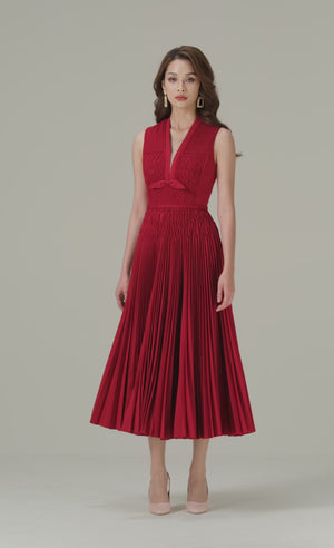 
            
                Load and play video in Gallery viewer, RED SMOCKED MIDI DRESS
            
        