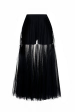 BLACK TULE TRIAGLE SKIRT