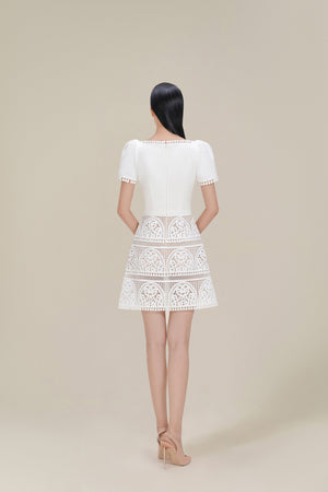 WHITE LACE DRESS