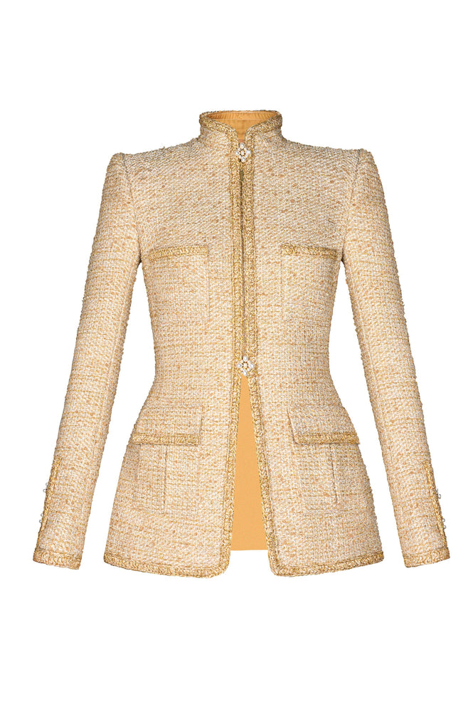 GOLD TWEED JACKET