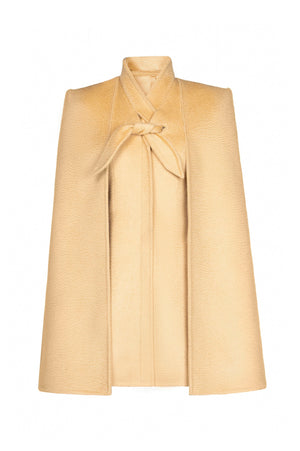 CAMEL WOOL CAPE