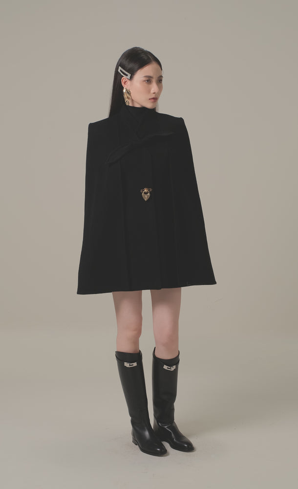 
            
                Load and play video in Gallery viewer, BLACK WOOL CAPE
            
        