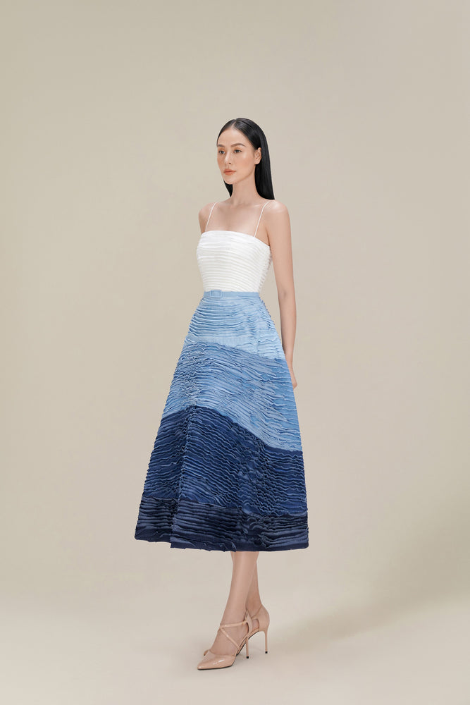 DENIM MIDI DRESS