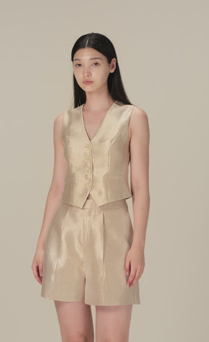 
            
                Load and play video in Gallery viewer, GLORY TAFFETA WAISTCOAT
            
        
