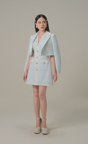 
            
                Load and play video in Gallery viewer, BABY BLUE TWEED JACKET
            
        