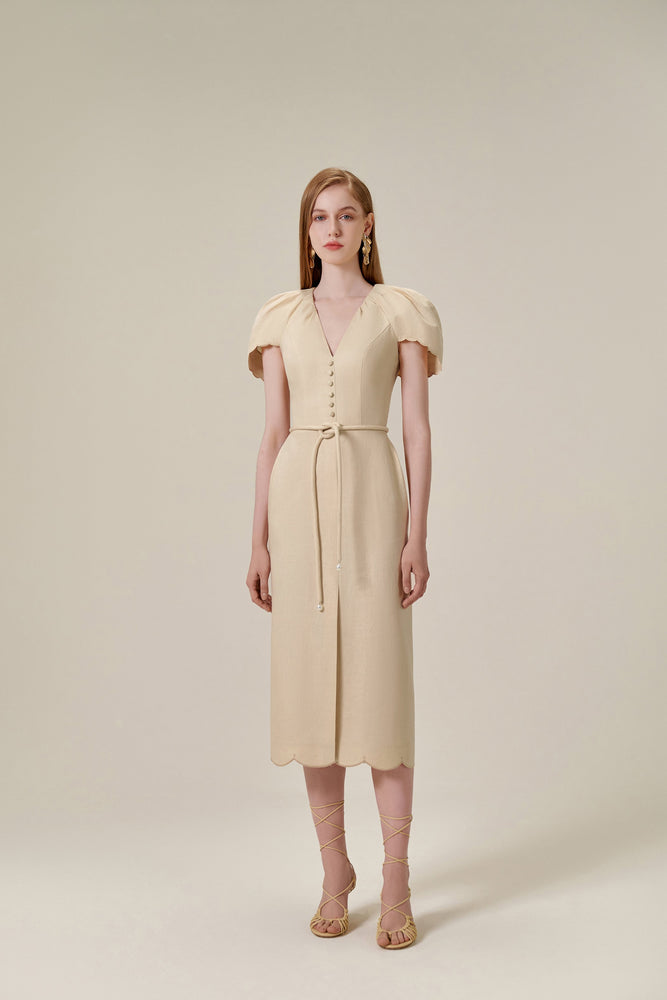 
            
                Load image into Gallery viewer, Beige Cloud Dress
            
        