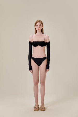 Black Tule Two-piece Bikini