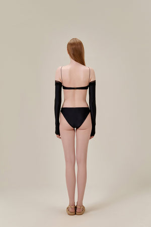 Black Tule Two-piece Bikini