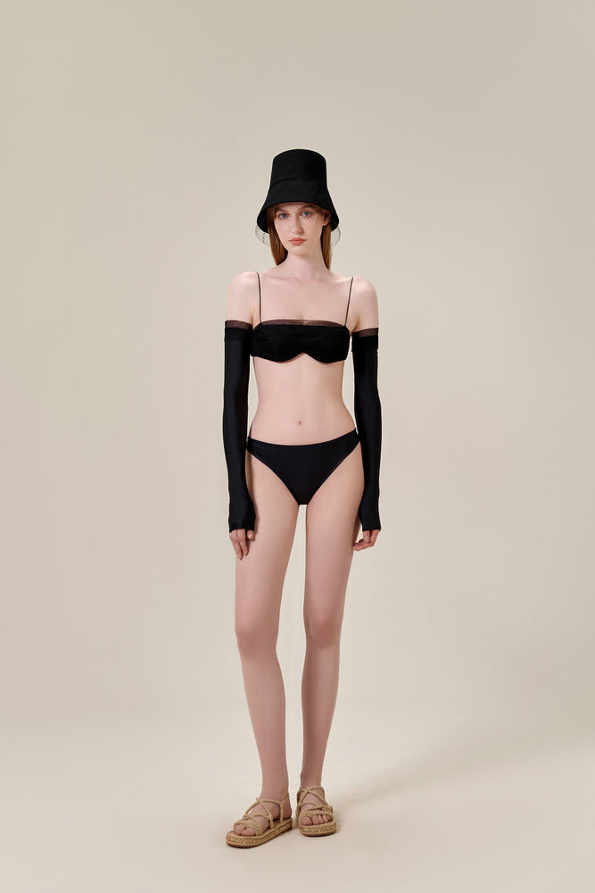
            
                Load image into Gallery viewer, Black Tule Two-piece Bikini
            
        
