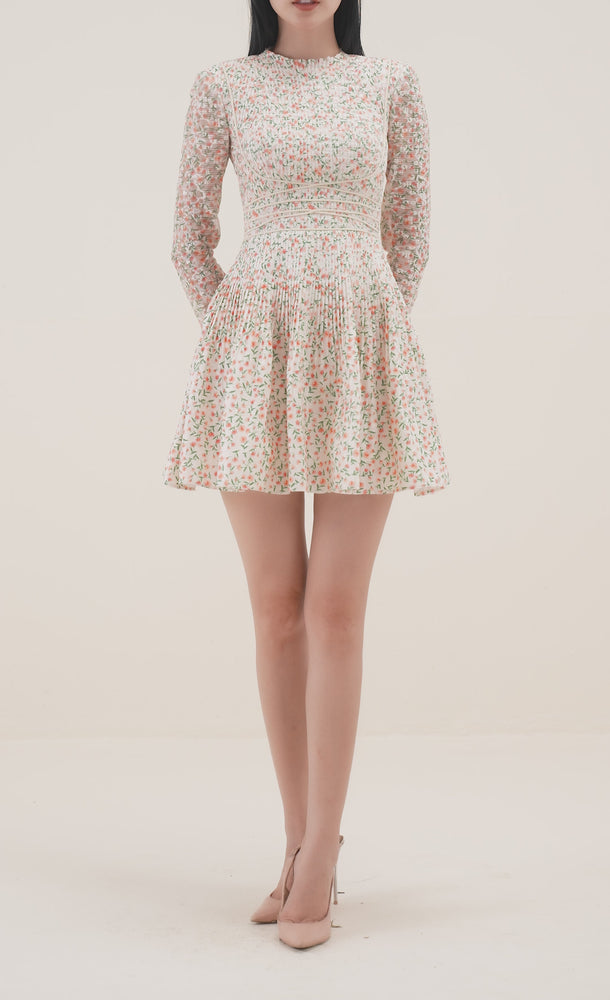
            
                Load and play video in Gallery viewer, Floral Pleat Mini Dress
            
        