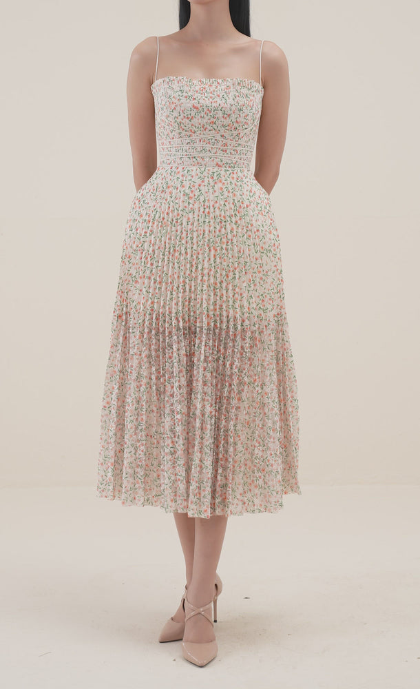
            
                Load and play video in Gallery viewer, Floral Pleat Midi Dress
            
        