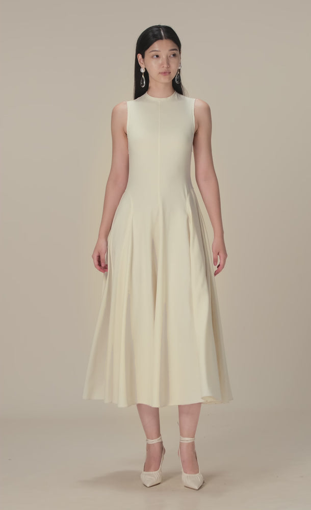 
            
                Load and play video in Gallery viewer, IVORY RAW EDGE MIDI DRESS
            
        