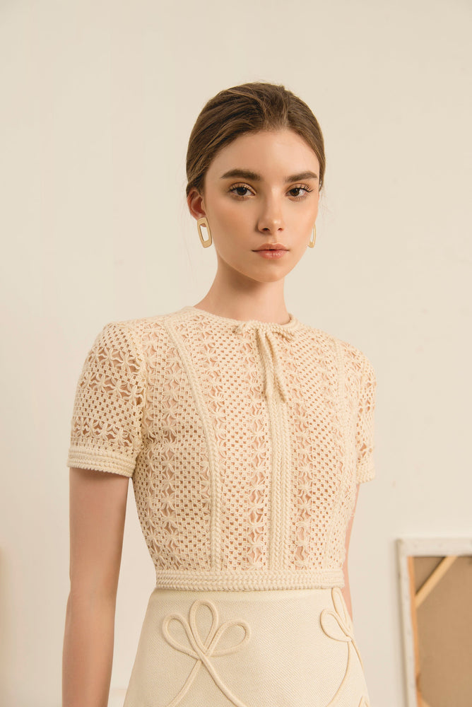 Ivory Mini Skirt