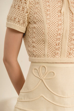 Ivory Lace Top