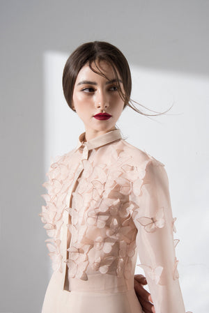 ORGANZA BUTTERFLIES TOP