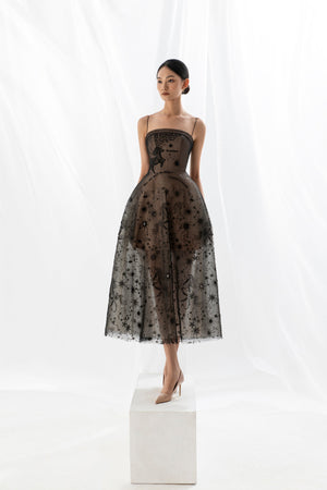 BEADED EMBROIDERED DRESS