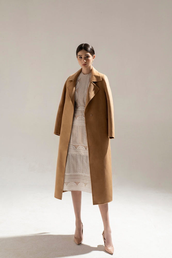 CASHMERE COAT - BROWN